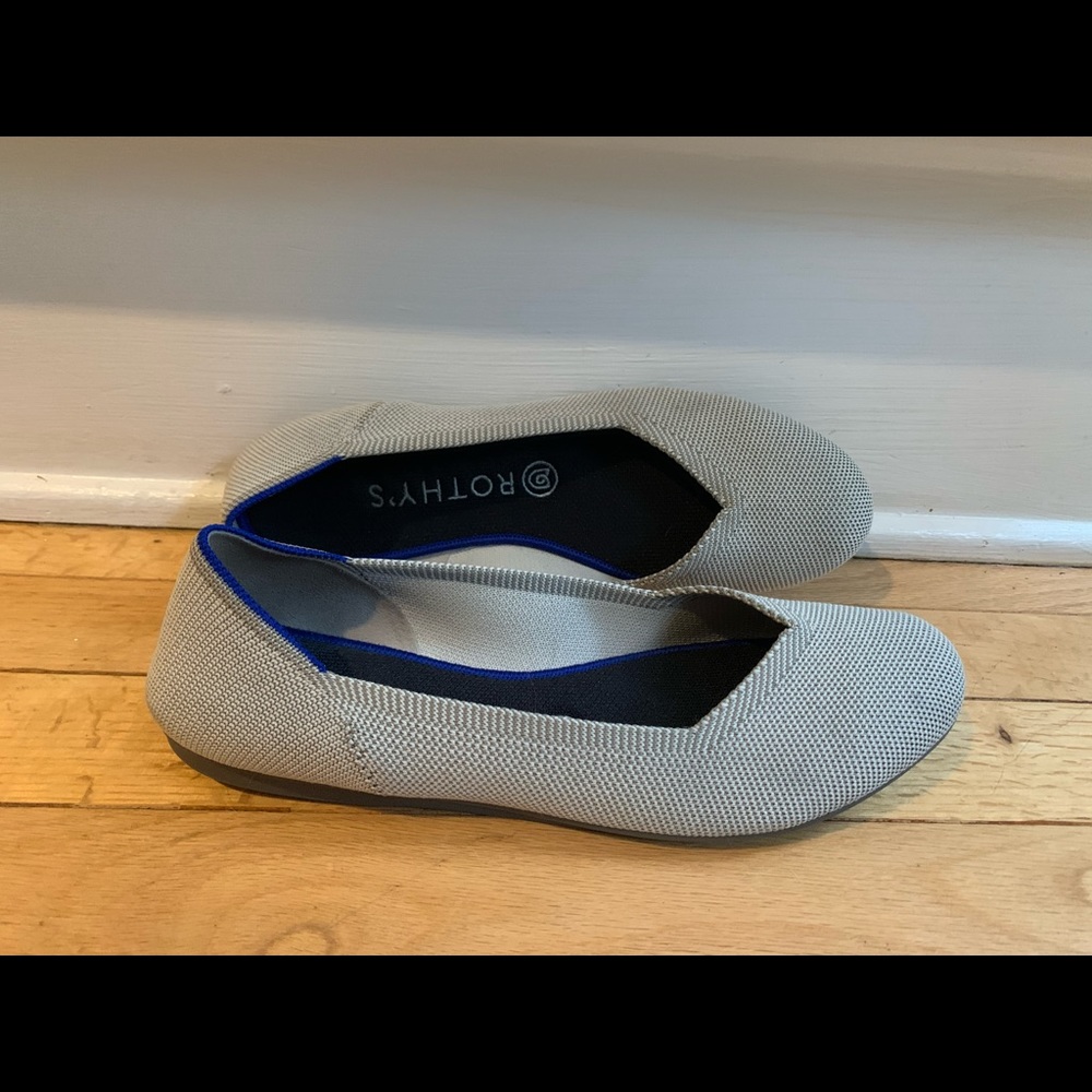 Rothys flat birds eye flax 8.5